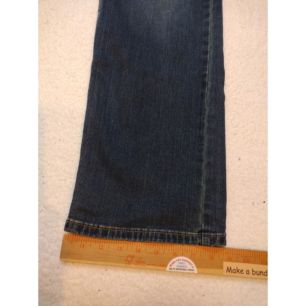 wrangler jeans relaxed boot Men W32 L34 Blue Denim - Picture 8 of 9
